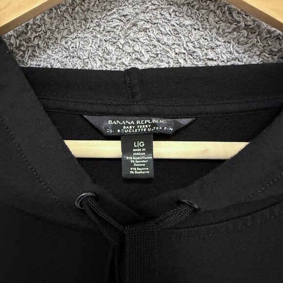 Banana Republic Baby Terry Hoodie black Large - Picture 6 of 6